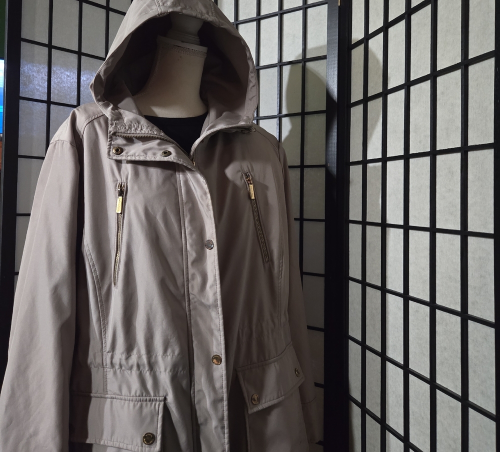 Michael Kors Taupe Utility Jacket
